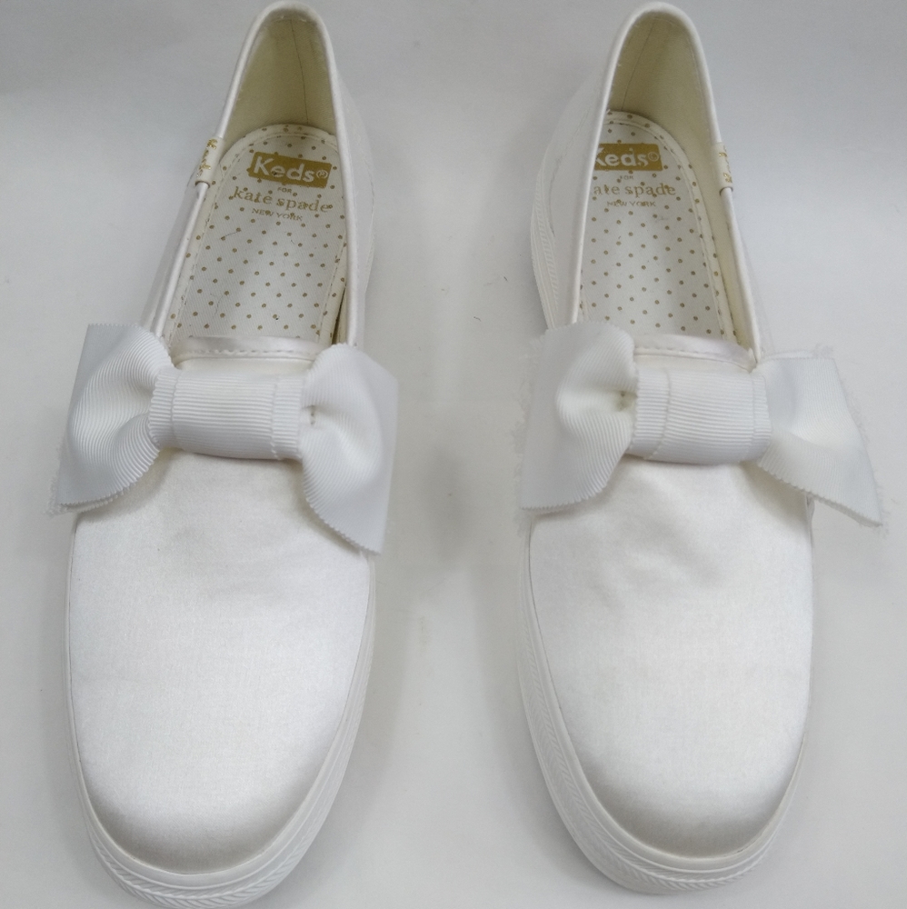 Keds x Kate Spade White New York Triple Decker Bow Sneakers USA 8.5